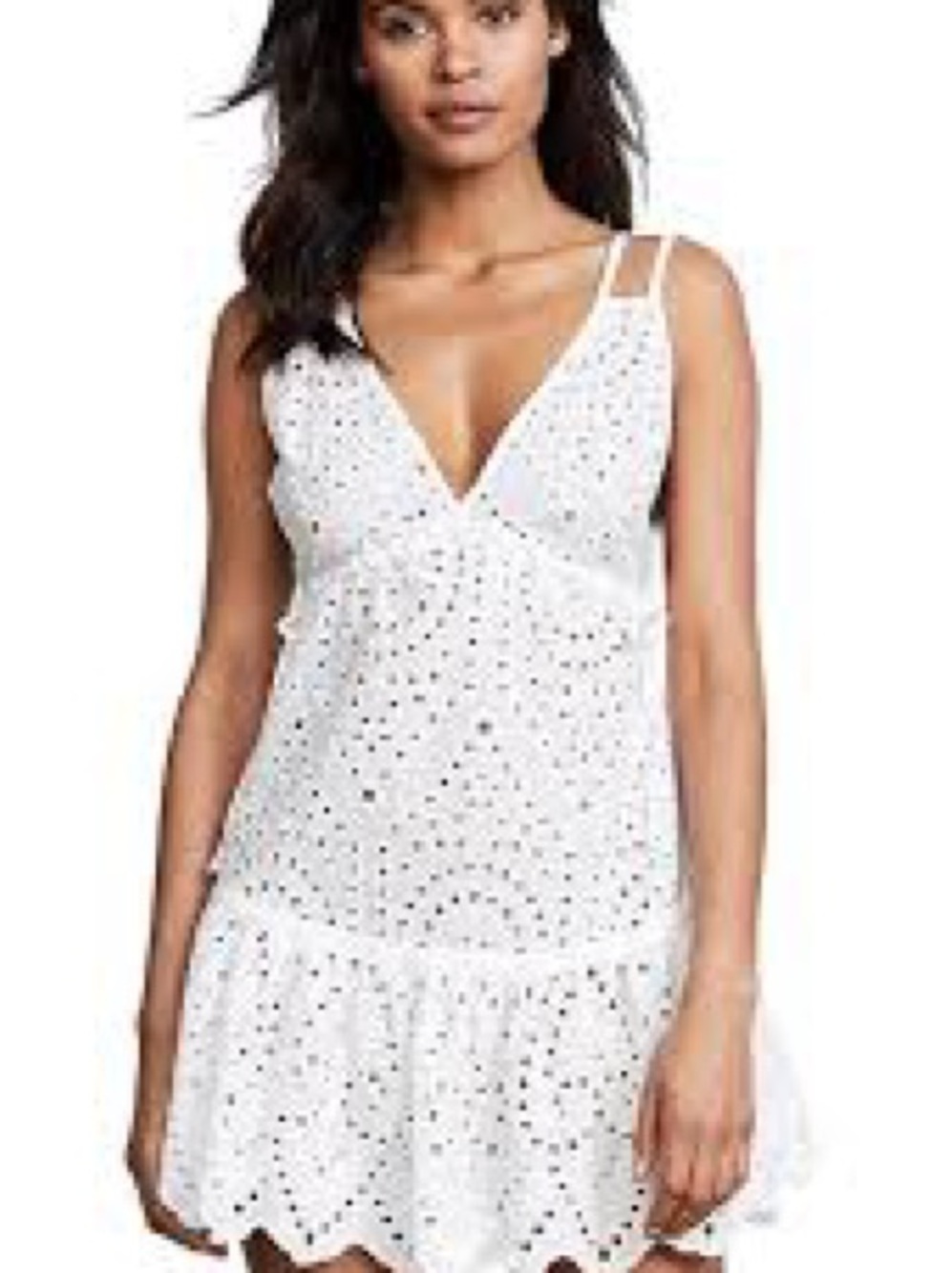 Maaji White Eyelet Mini Dress